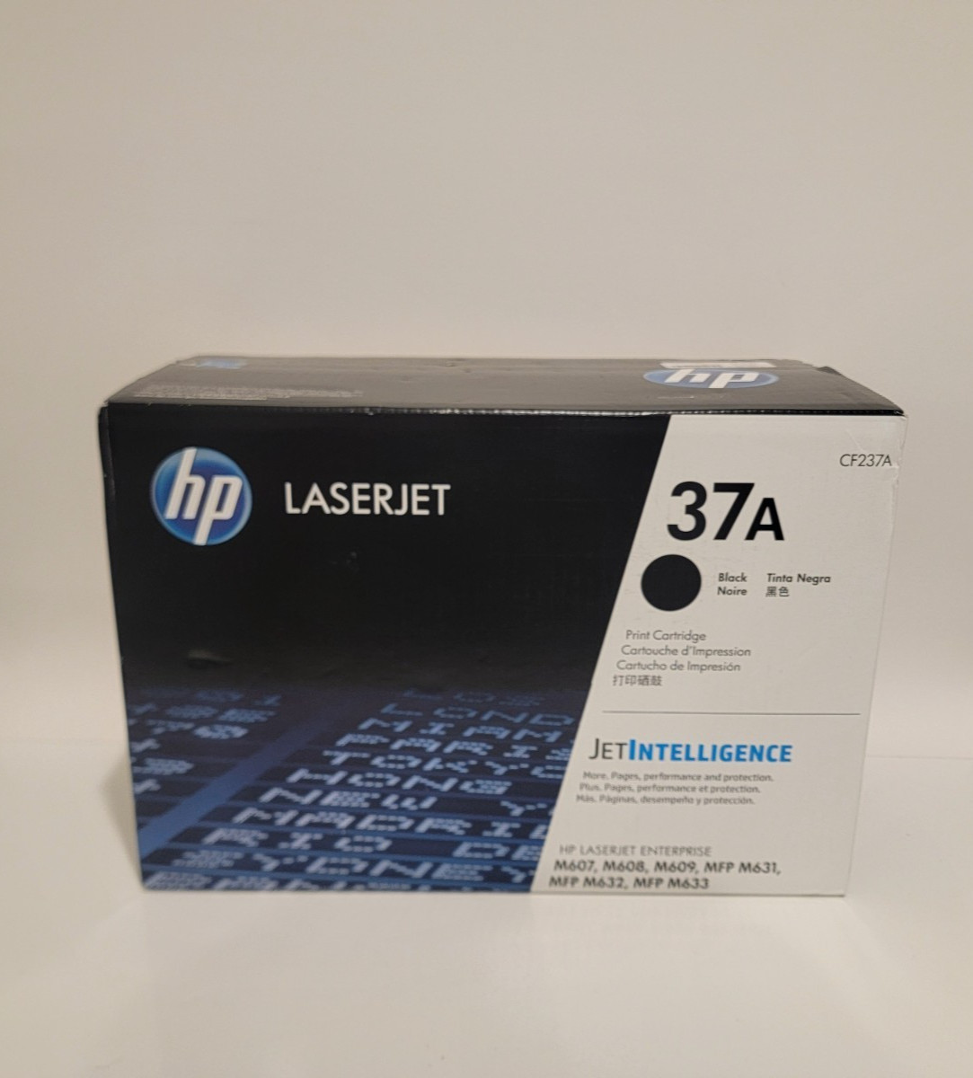 HP #37A Black LaserJet Toner Cartridge (CF237A) Exp. 2023