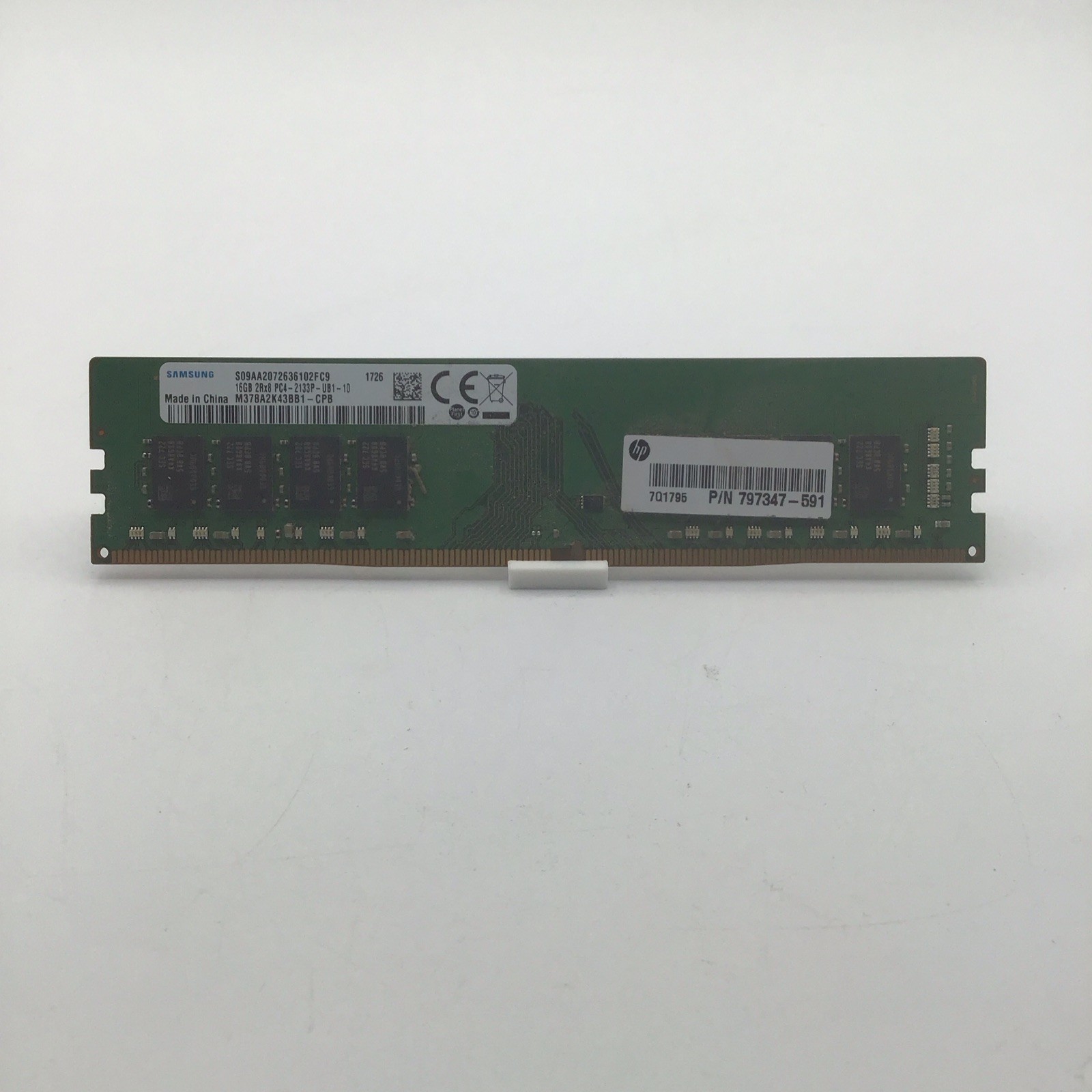 Samsung 16GB (1x16GB) 2Rx8 PC4-2133P M378A2K43BB1-CPB 2133MHz DDR4 UDIMM Memory
