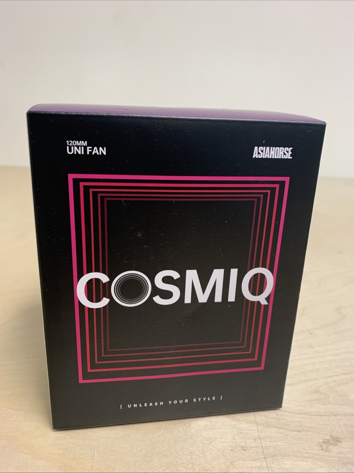 AsiaHorse COSMIQ-Uni-White 120mm Case Fan, Infinity Mirror FDB Whitw-3packs