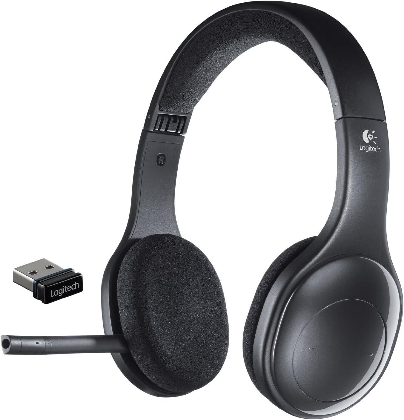 Logitech H800 Black Wireless Over The Head Headset with Mic & USB Receiver