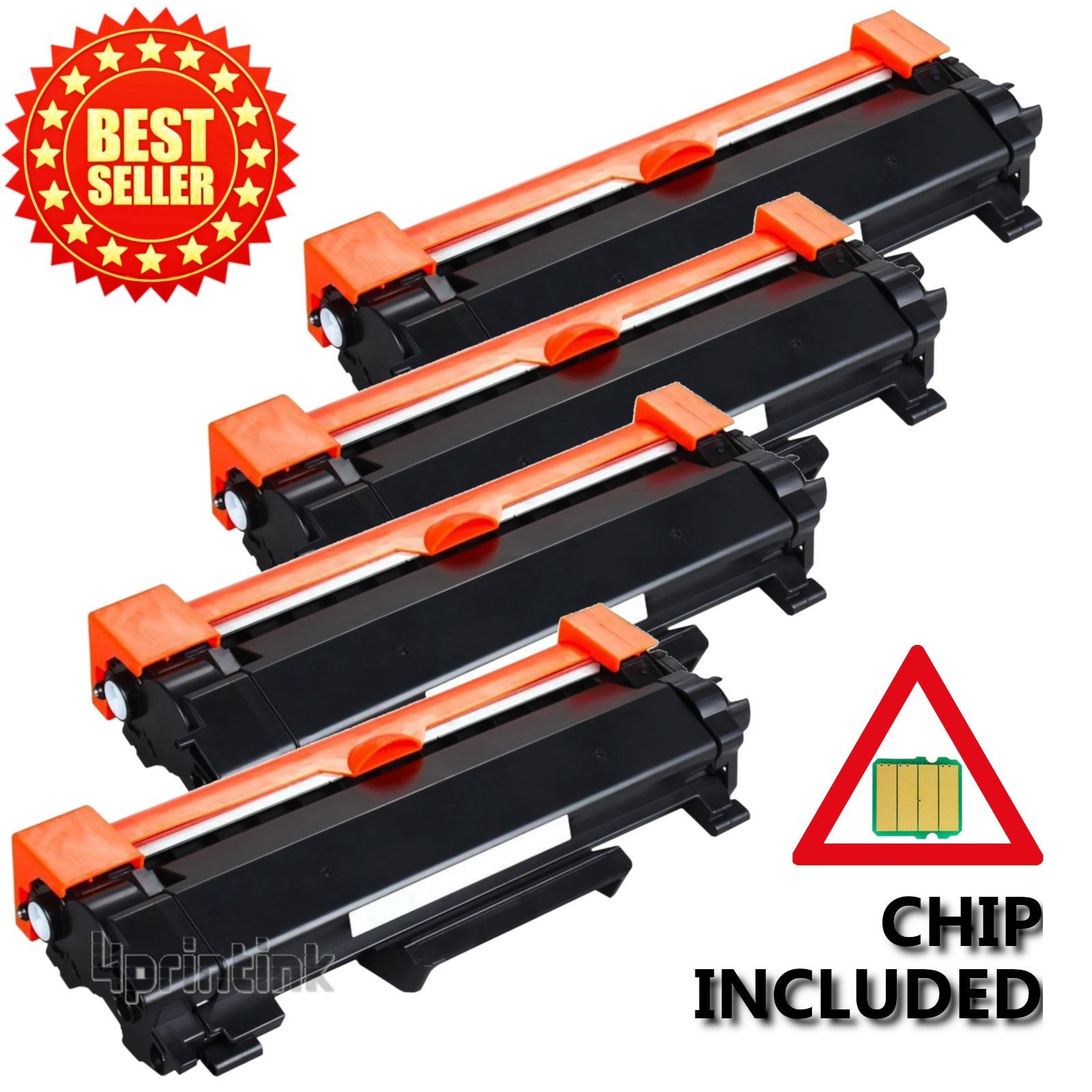 4pk TN730 TN760 HY Toner Cartridge for Bro. HL-L2350DW HL-L2370DW MFC-L2710DW