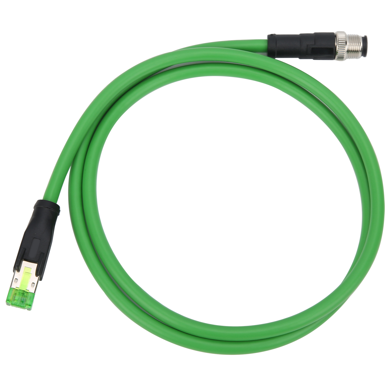 M12 To RJ45 Patch Cord 4Pin Networking Cable Communication Cable IP67 ZR