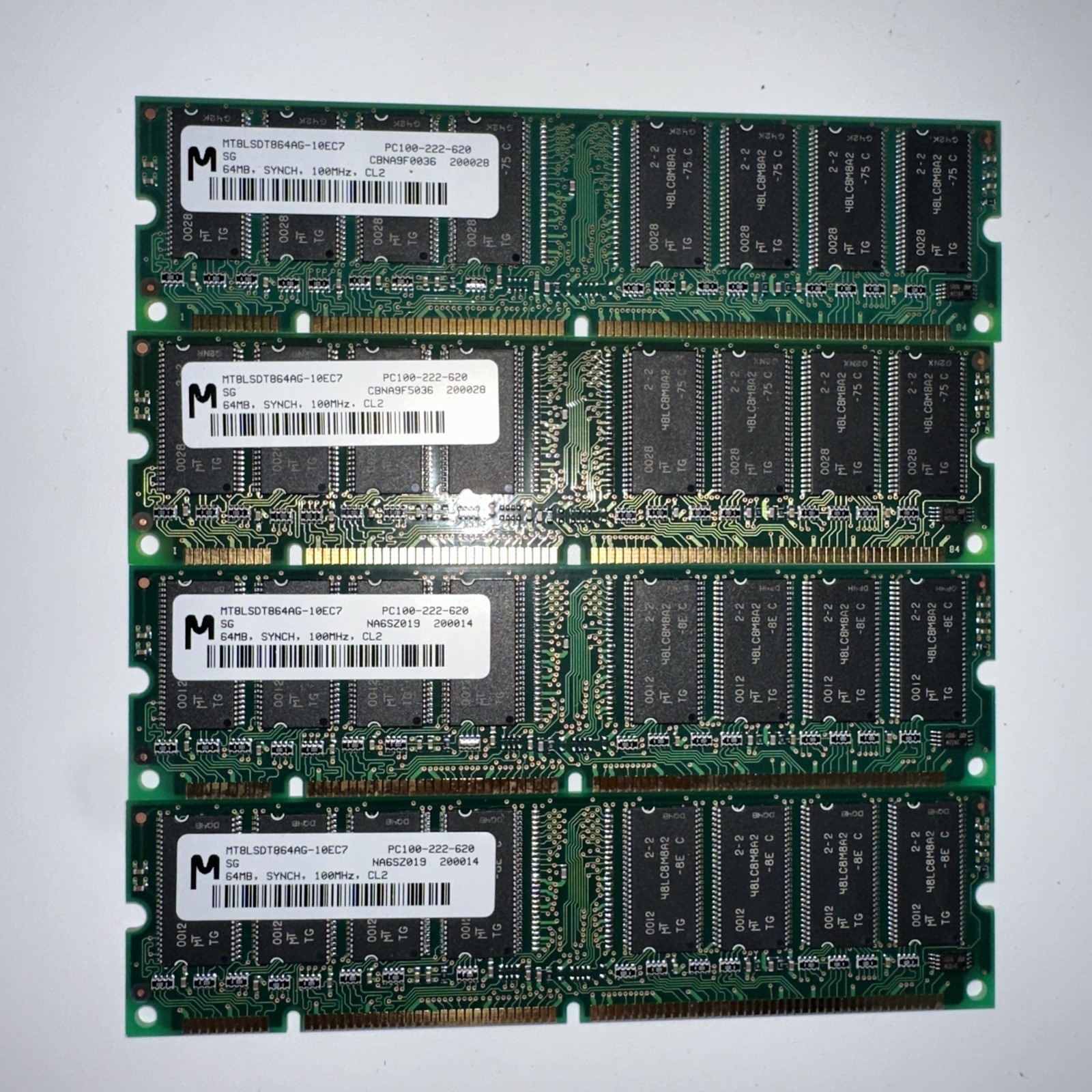 ⭐️⭐️⭐️⭐️⭐️Memory MT8LSDT864AG-10EC7 64MB synch 100mhz cl2 pc100-222-620