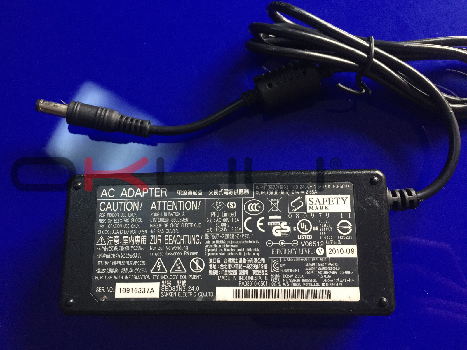 OEM PA03540-K909 for Fujitsu fi-6130 fi-6140 fi-6230 fi-6240 AC Adapter Power