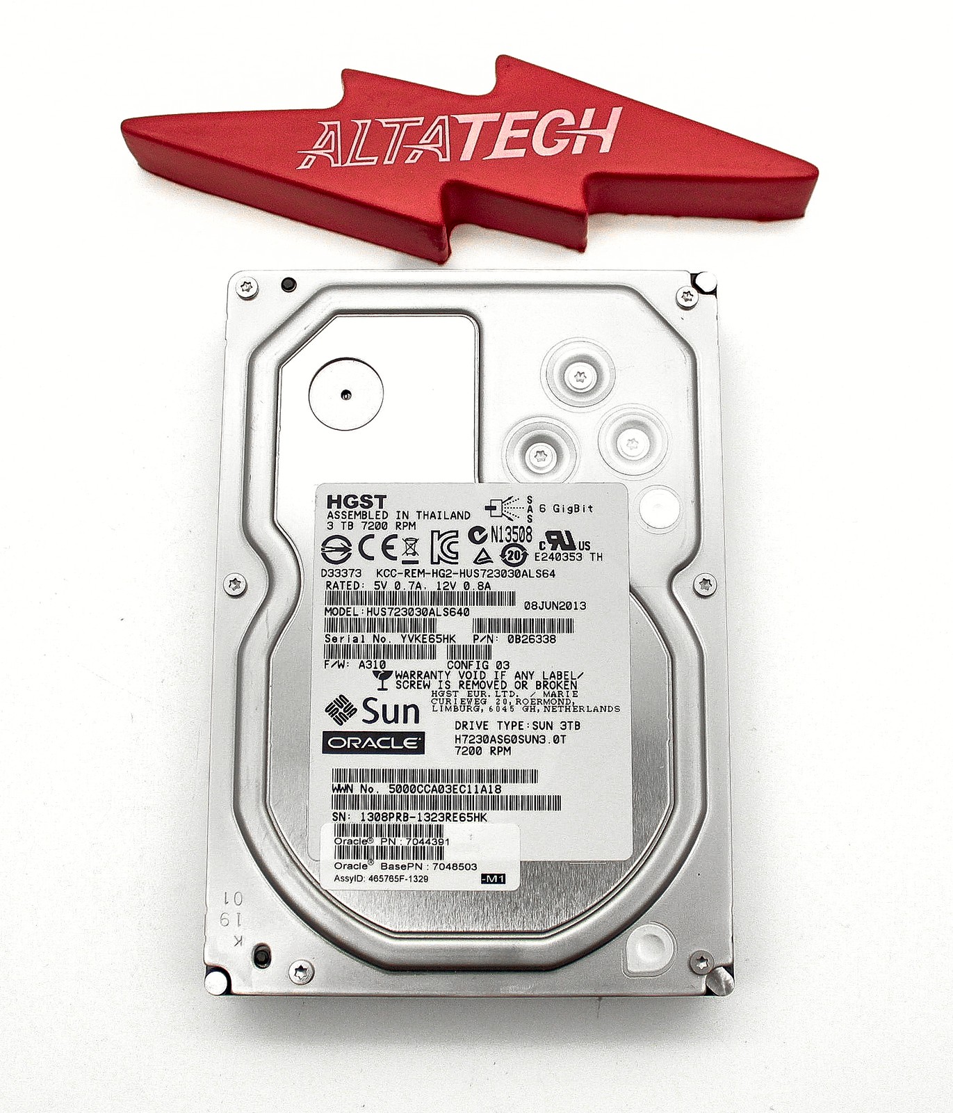 Sun Oracle 7048503 3TB 7.2K SAS 3.5" 6G HDD Hard Disk Drive