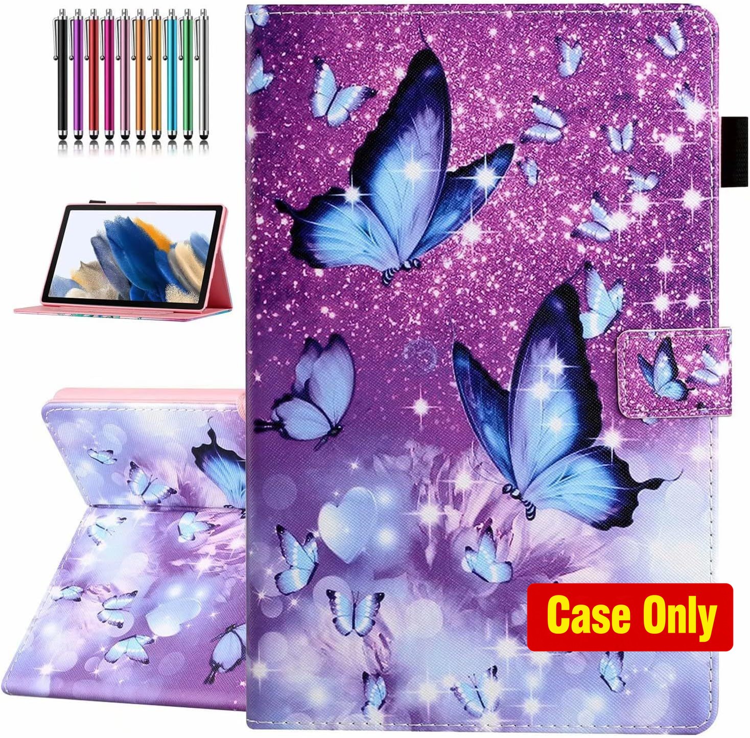 Folding Stand Case for Samsung Galaxy Tab S6 Lite 10.4", Auto Wake/Sleep Feature