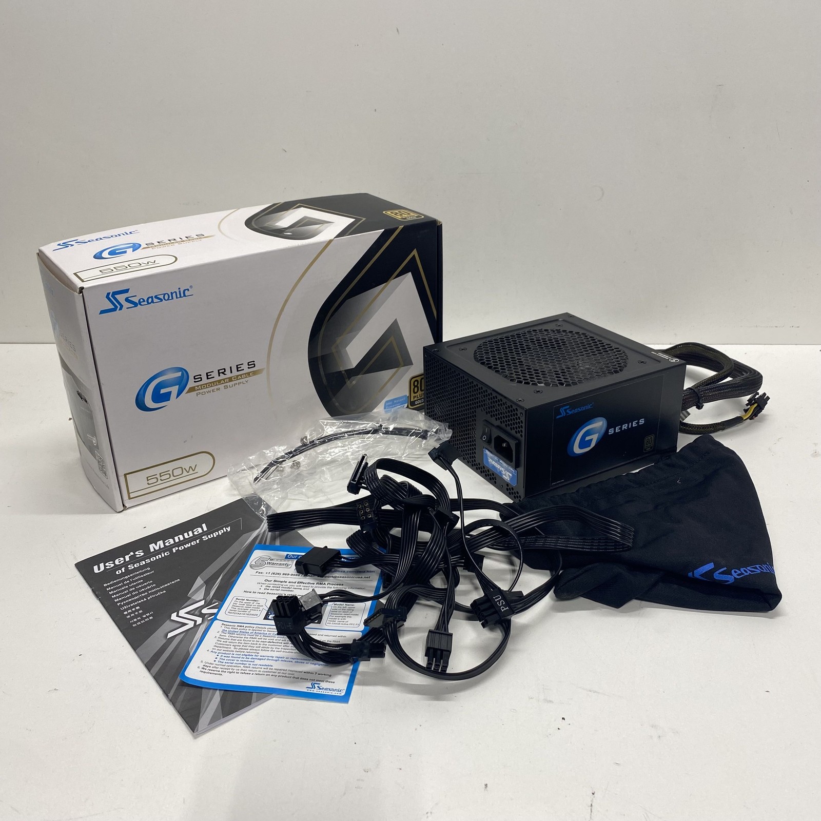 Seasonic G-550 SSR-550RM 550W 80 Plus Gold PSU Power Supply Not Tested For Parts