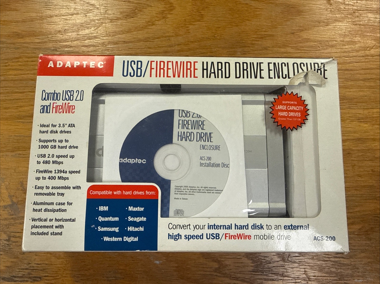 Adaptec Combo USB 2.0 And FireWire -Untested