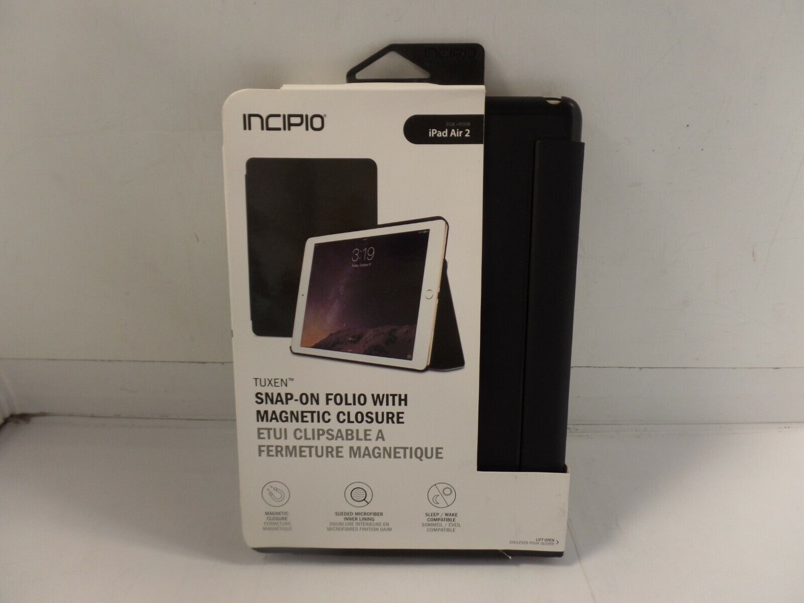 Incipio Tuxen Slim Leather Folio Case With Magnetic Closure for iPad Air 2