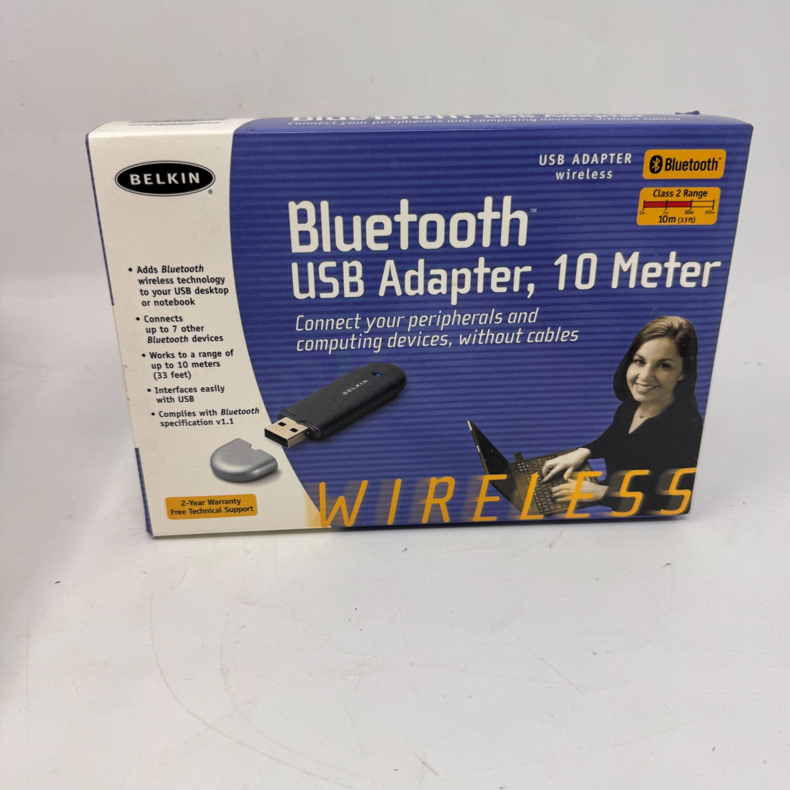 Belkin Bluetooth USB Adapter - 100 Meters- NEW