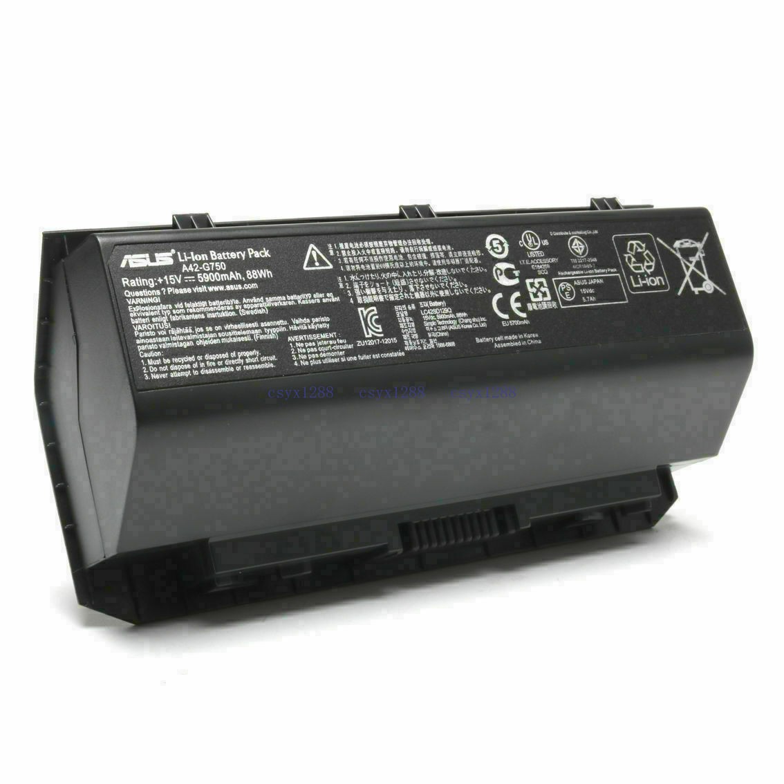New Genuine 88Wh A42-G750 Battery For ASUS ROG G750 G750J G750JH G750JM G750JS