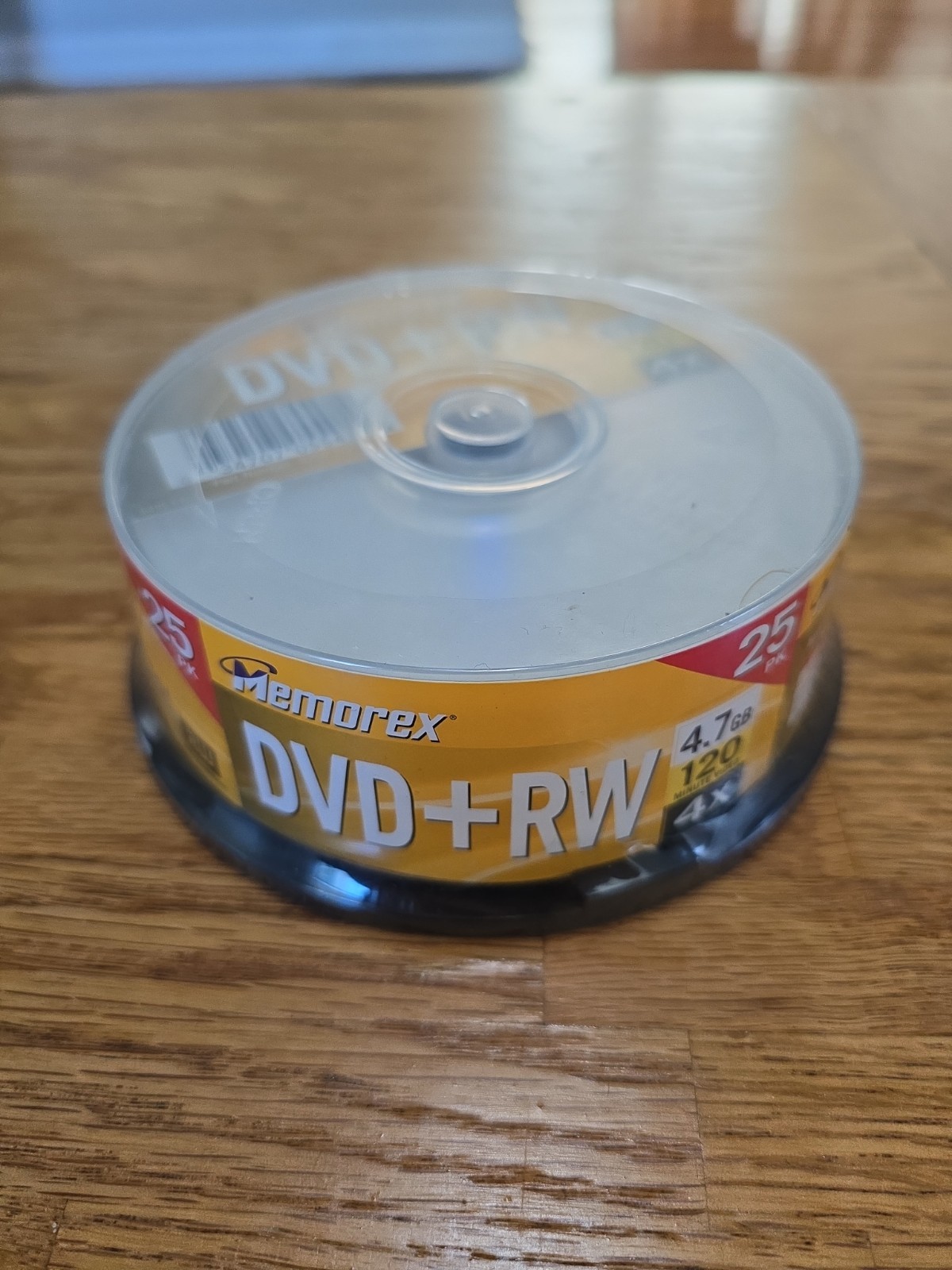 MEMOREX DVD+RW (4x) 25 PACK BLANK REWRITEABLE 4.7 GB Discs Sealed