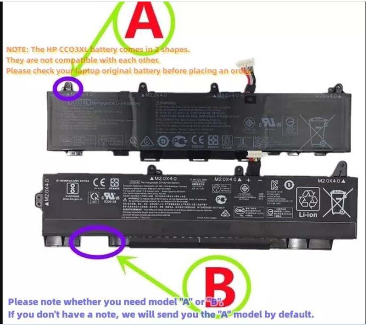 Genuine Battery CC03XL For HP EliteBook 830 835 840 845 850 855 G7 G8 HSTNN-DB9O