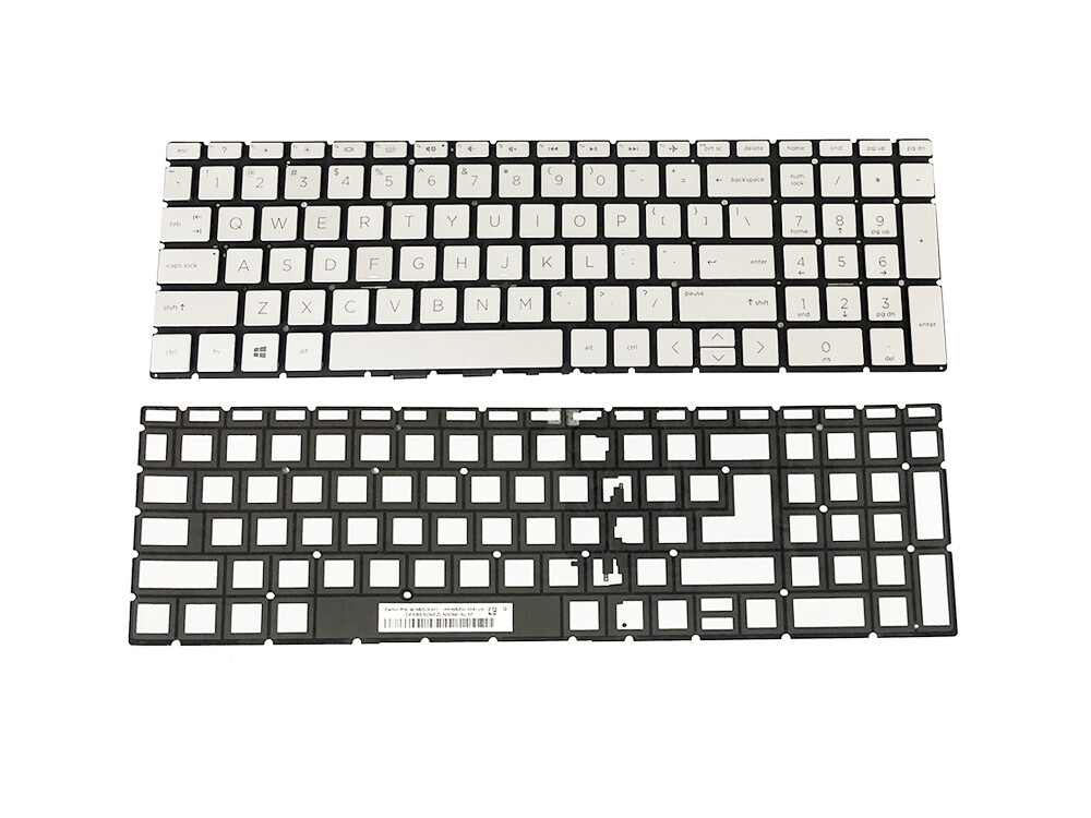 NEW HP 15-dw0081wm 15-dw0083wm 15-dw1081wm 15-dw1083wm Backlit Keyboard Silver