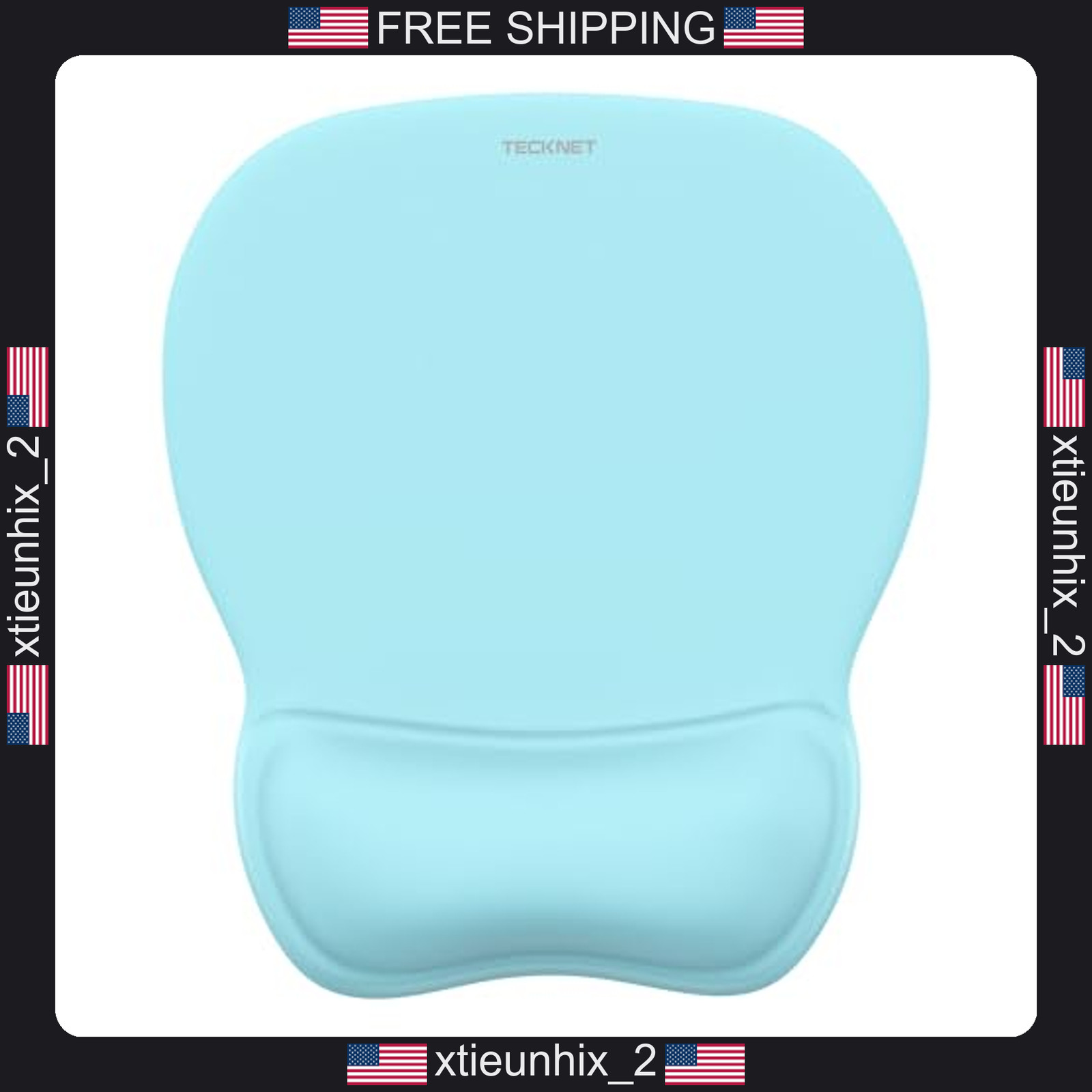 Ergonomic Gel Mouse Pad with Wrist Rest, Non-Slip PU Base, 10.6x9 inches