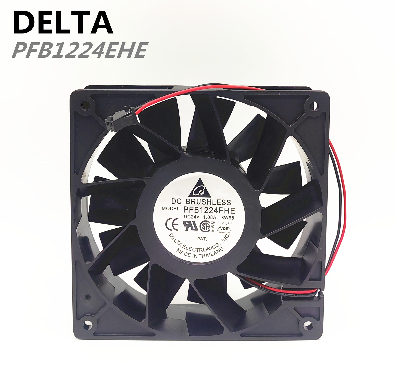 Delta PFB1224EHE 12CM 12038 24V 1.08A 2-pin Windy Inverter Cooling Fan