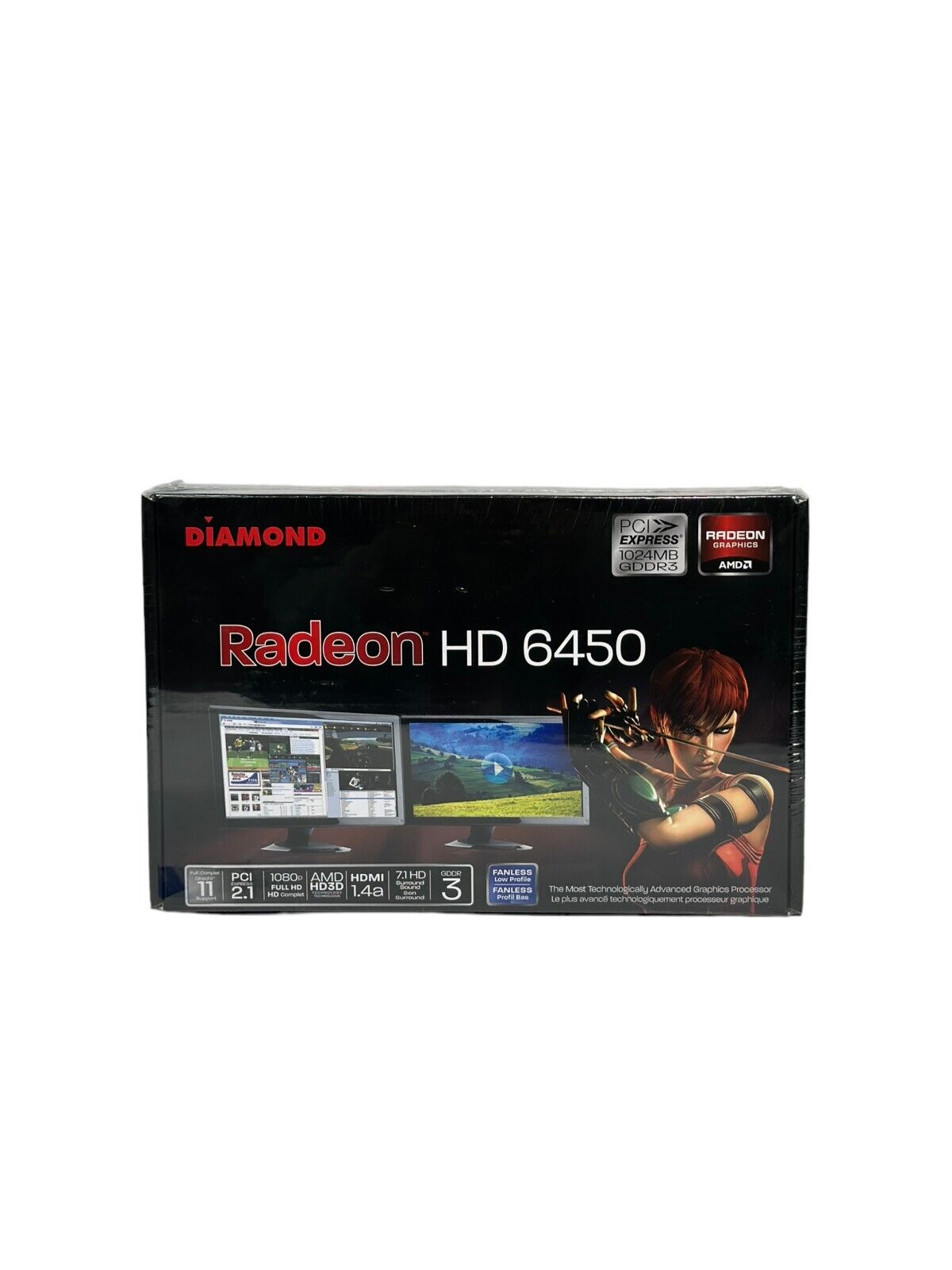 Diamond AMD Radeon HD 6450 (6450PE31G) 1GB GDDR3 HDMI PCI Video Card