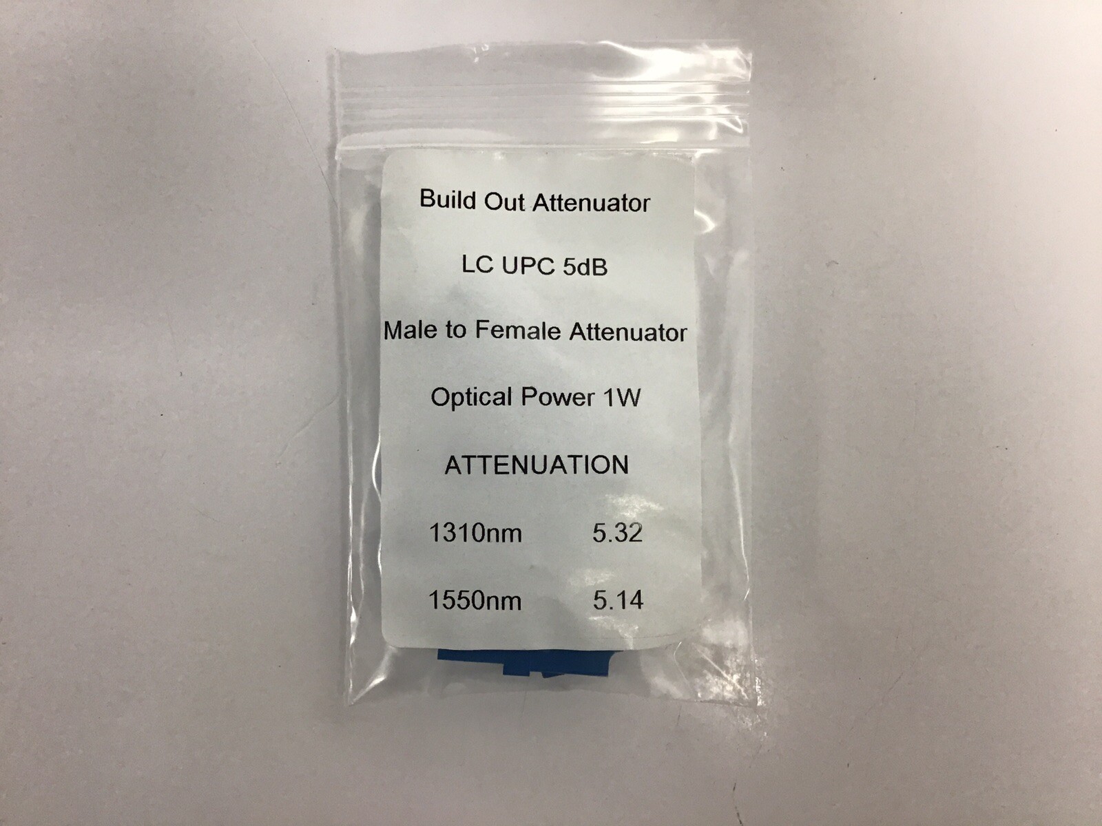 4 NEW LC/UPC-5dB Singlemode Male to Female Optical Fiber Attenuator 5DB 1W