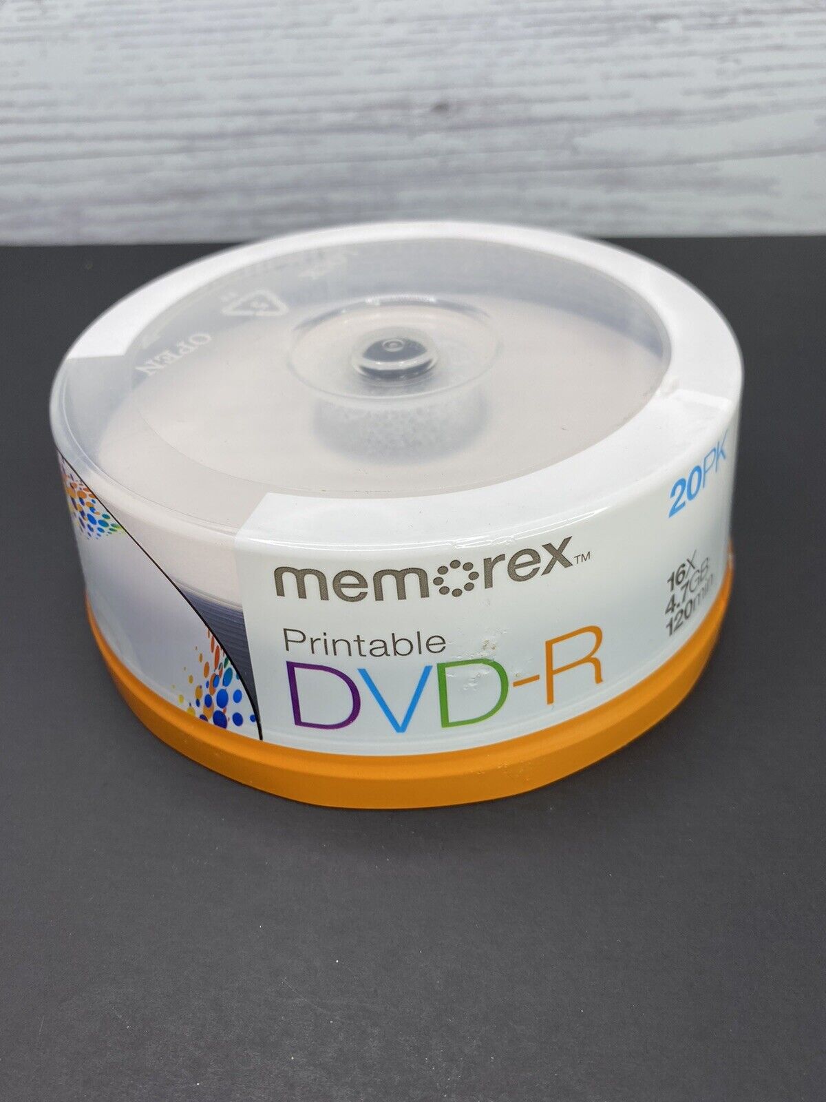 DVD-R Printable Discs Memorex 16x 4.7GB 120 Minutes 20 Pack NEW