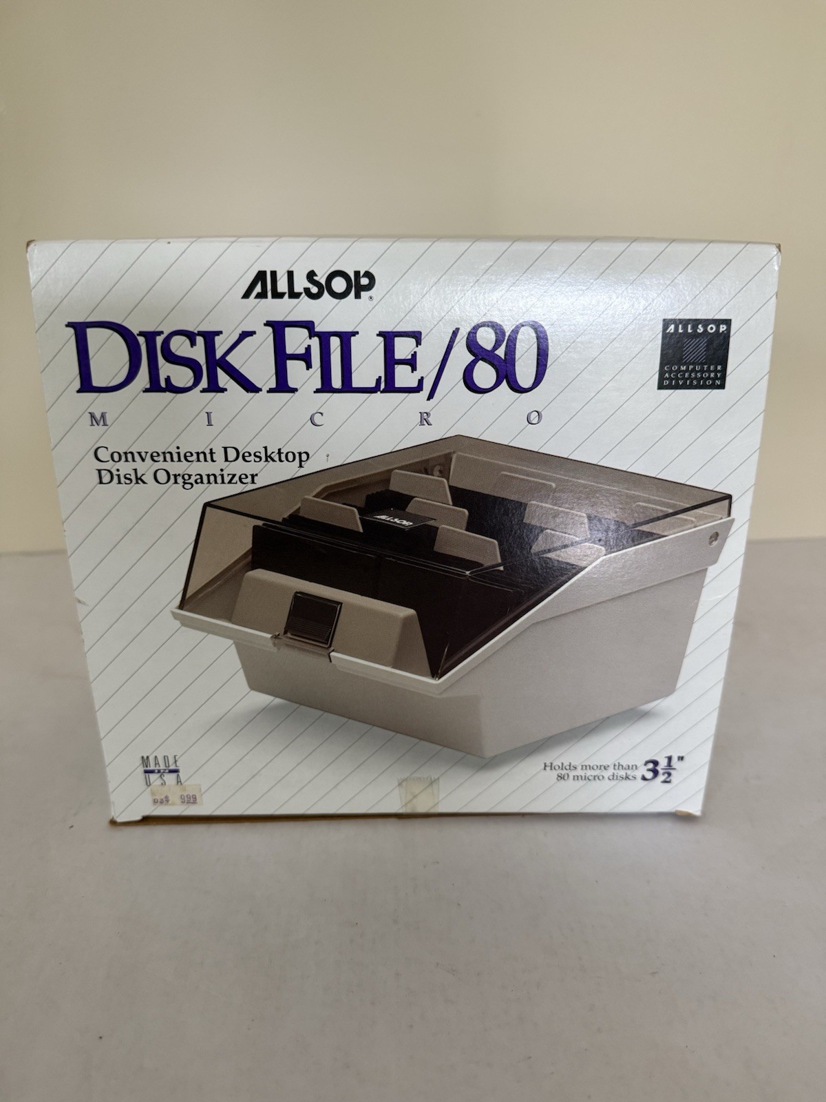 Allsop Disk File 80 Micro Organizer 90s New Never Used
