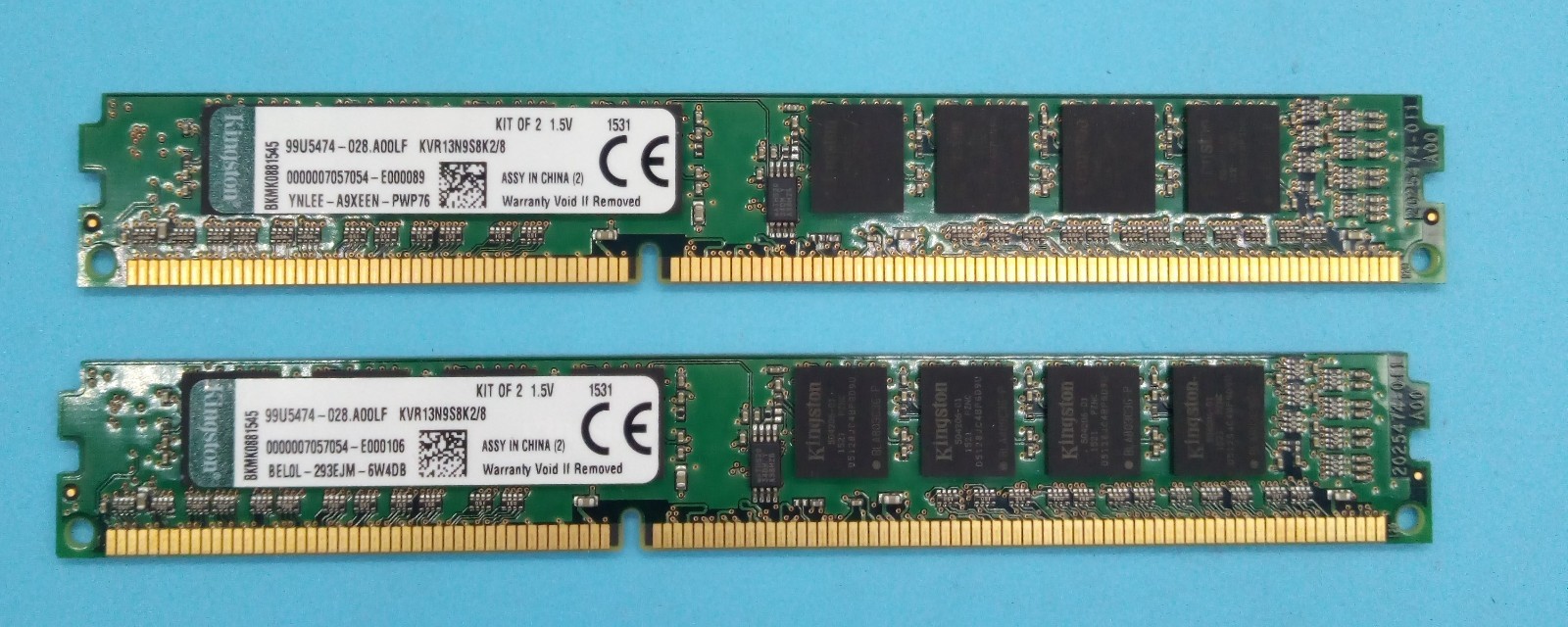 Kingston 8GB(2x4GB) DDR3 KVR13N9S8K2/8 99U5474 1.5V#R3274