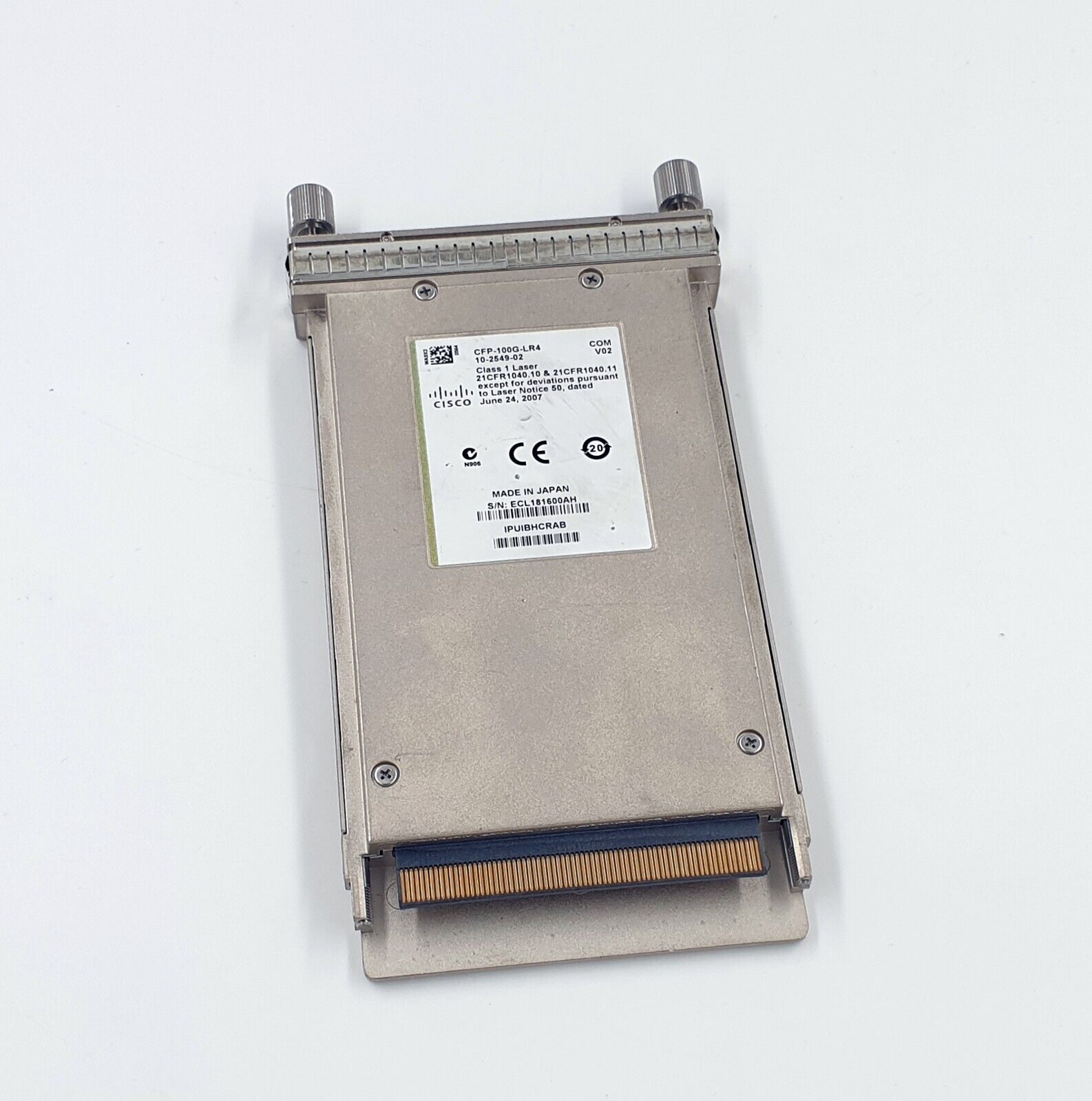 Genuine Cisco CFP-100G-LR4 100GBASE Transceiver Module 10-2549-02