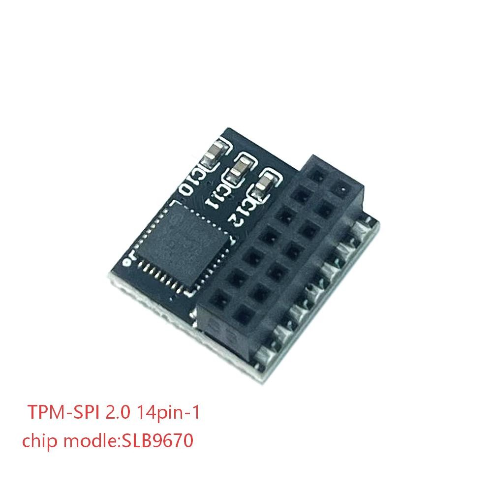 TPM2.0 14pin SPI SLB9670 Security Module for ASUS PRIME B550M-K/CSM B550M-A AC