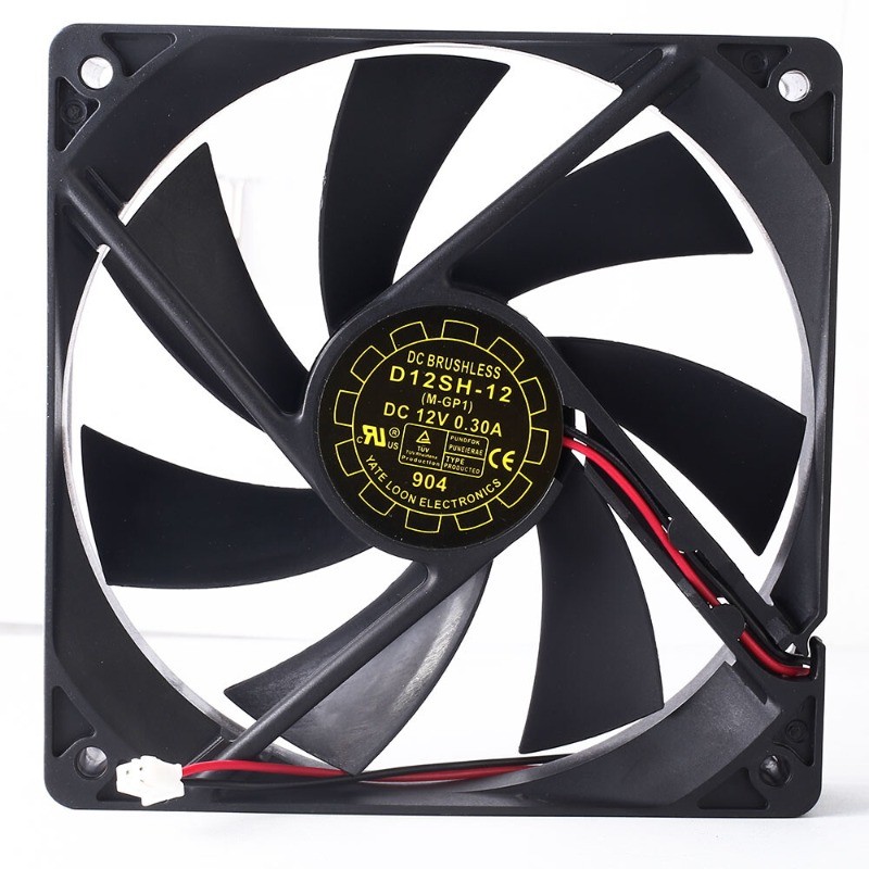 1pcs for Yate Loon D12SH-12 12V 0.30A Fan 120*120*25mm 2pin