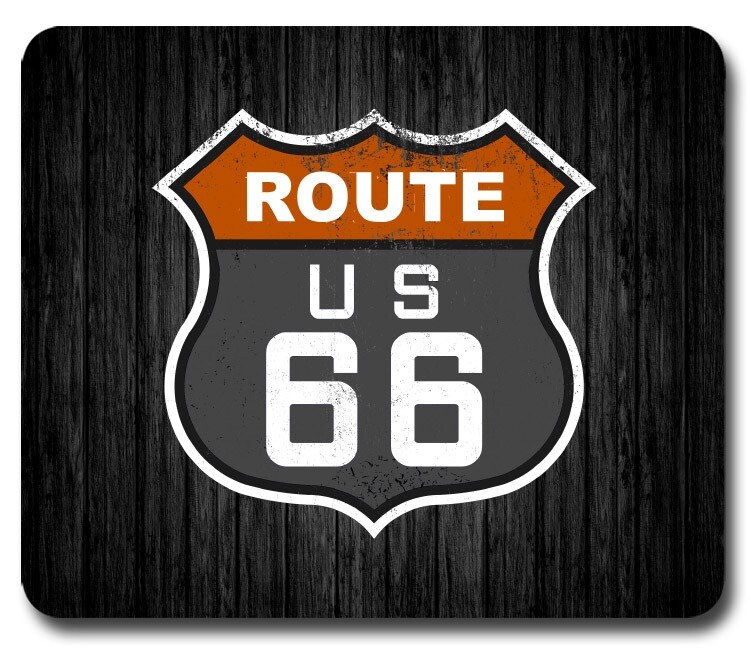 ROUTE 66 American Highway ~ Mouse Pad / PC Mousepad ~ Retro Road USA Cool Gift