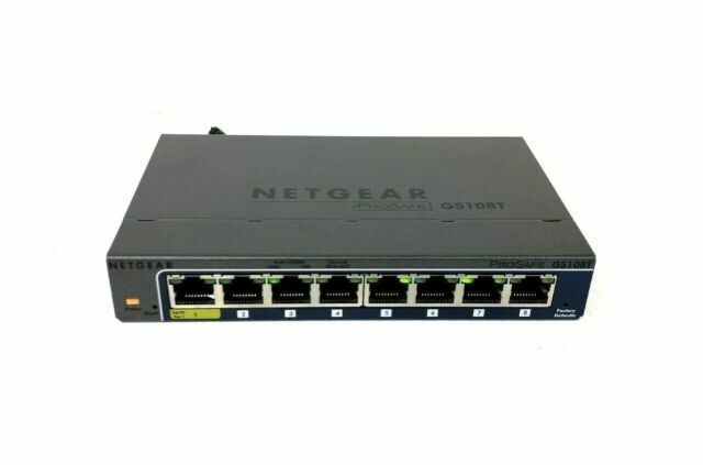 NETGEAR GS108TV3 8-Port Gigabit Ethernet Smart Switch with 1 PD Port - Black