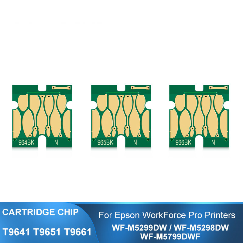 For Epson WF-M5799 WF-M5299 WF-M5298 Printer T9641/T9651/T9661 InkCartridge Chip