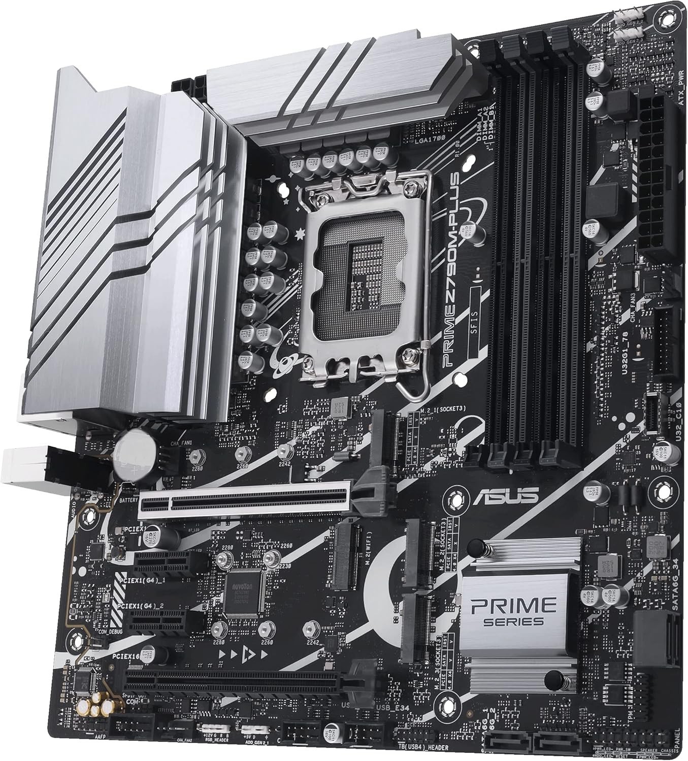 ASUS PRIME Z790M-PLUS Intel LGA 1700 DDR5 MircroATX Desktop Motherboard