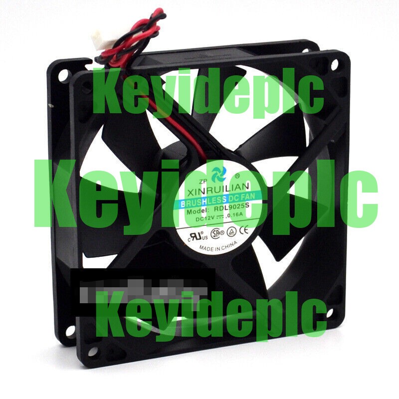 2pcs  silent fan 92x92x25mm 12v 0.16A 2pin server cooling fan  RDL9025S #ke