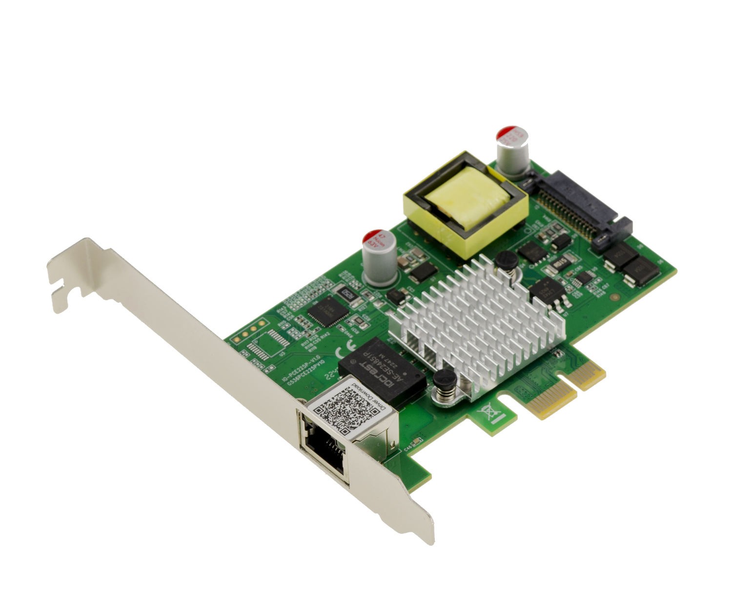 KALEA-INFORMATIQUE PCIe 2.5 Gigabit PoE+ 30W LAN Card Intel I225 RJ-45