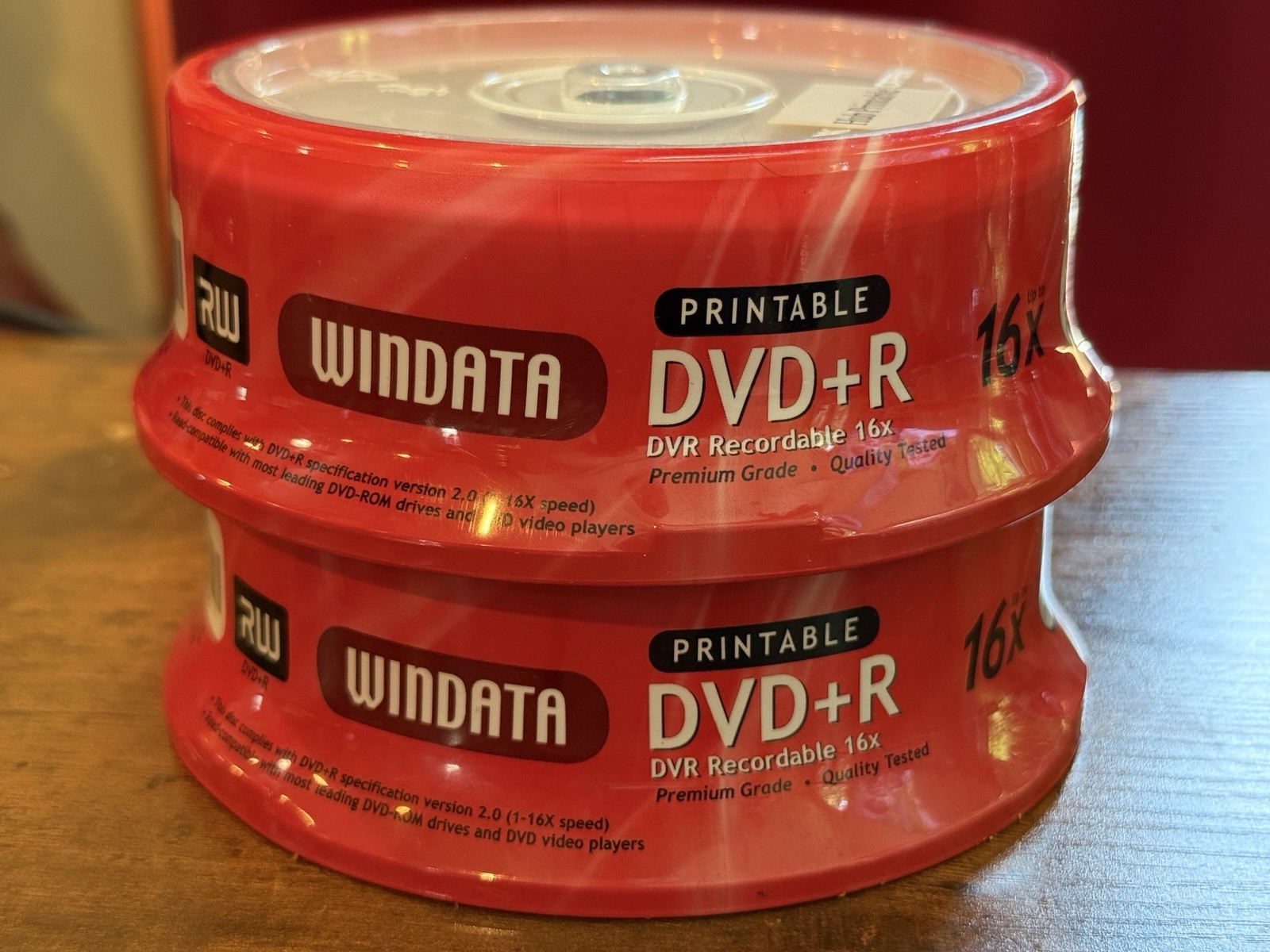 Windata Printable DVD+R Blank Media 2-25 Packs 50 In Total 16x