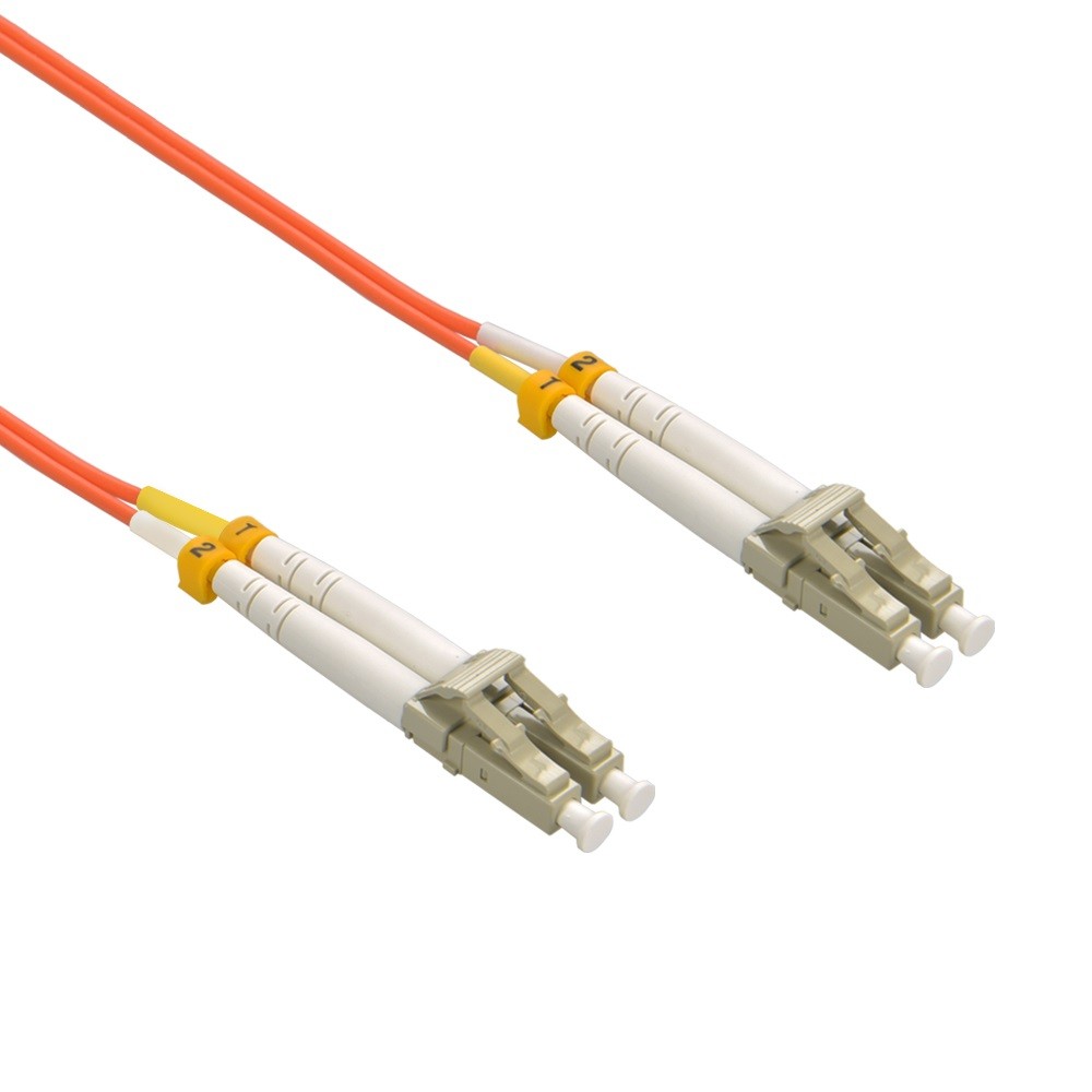 10 Pack of 8m LC/UPC-LC/UPC OM1 Multimode Duplex OFNR 2.0mm Fiber Optic Patch Ca