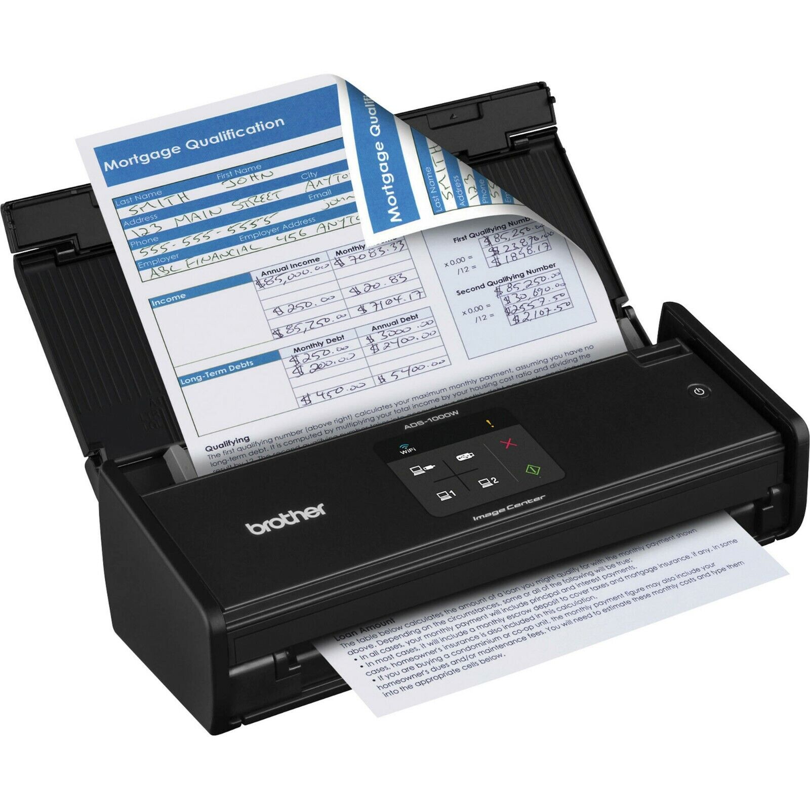 COMPLETE KITS: Brother ADS1000W Compact Color Desktop Scanner Duplex Wireless