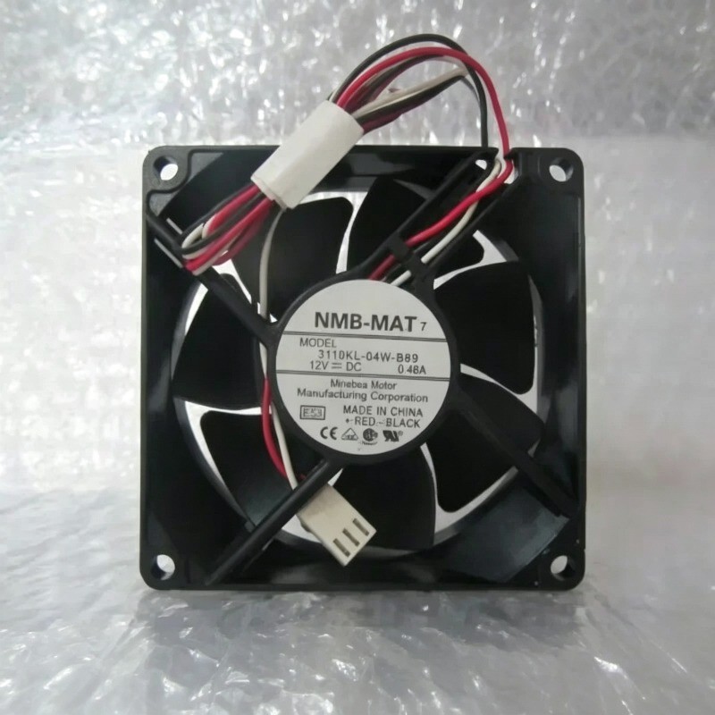NMB-MAT 3110KL-04W-B89 E53 DC 12V 0.46A 80X80X25mm Server Cooling Fan