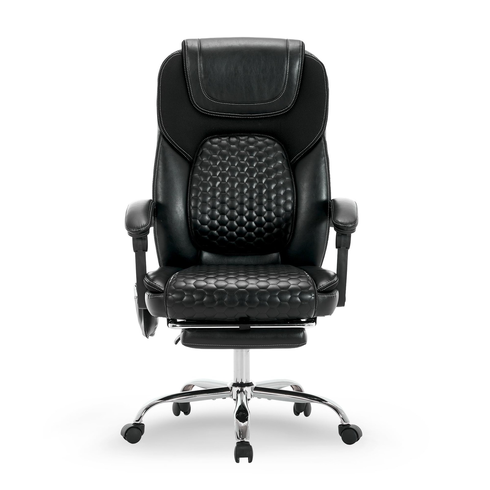 Executive Computer Chair 300 lbs Big Tall Massage Black MALOL Office ergonomic