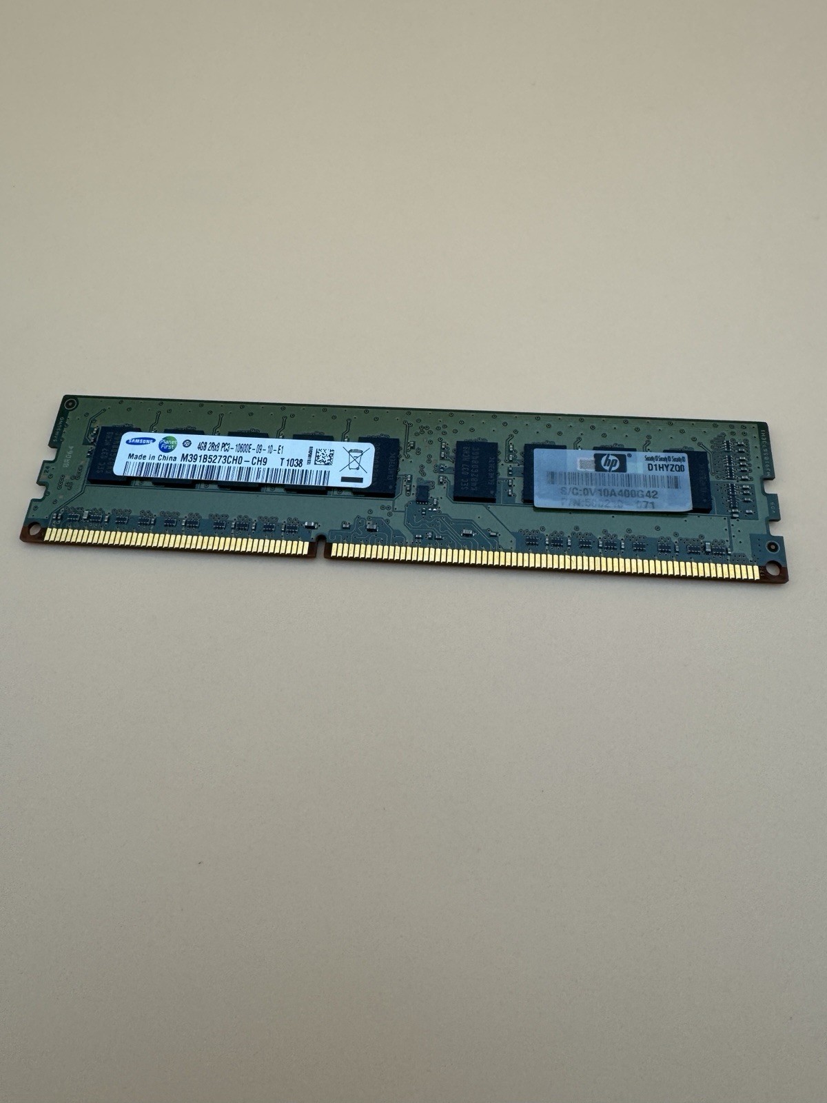 Samsung 4GB DDR3 ECC 1333MHz PC3-10600E UDIMM RAM M391B5273CH0-CH9