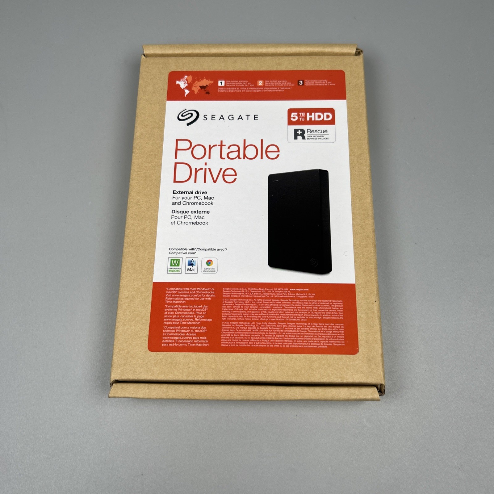 Seagate Portable Drive 5TB STGX5000400 External USB 3.0 HDD - New