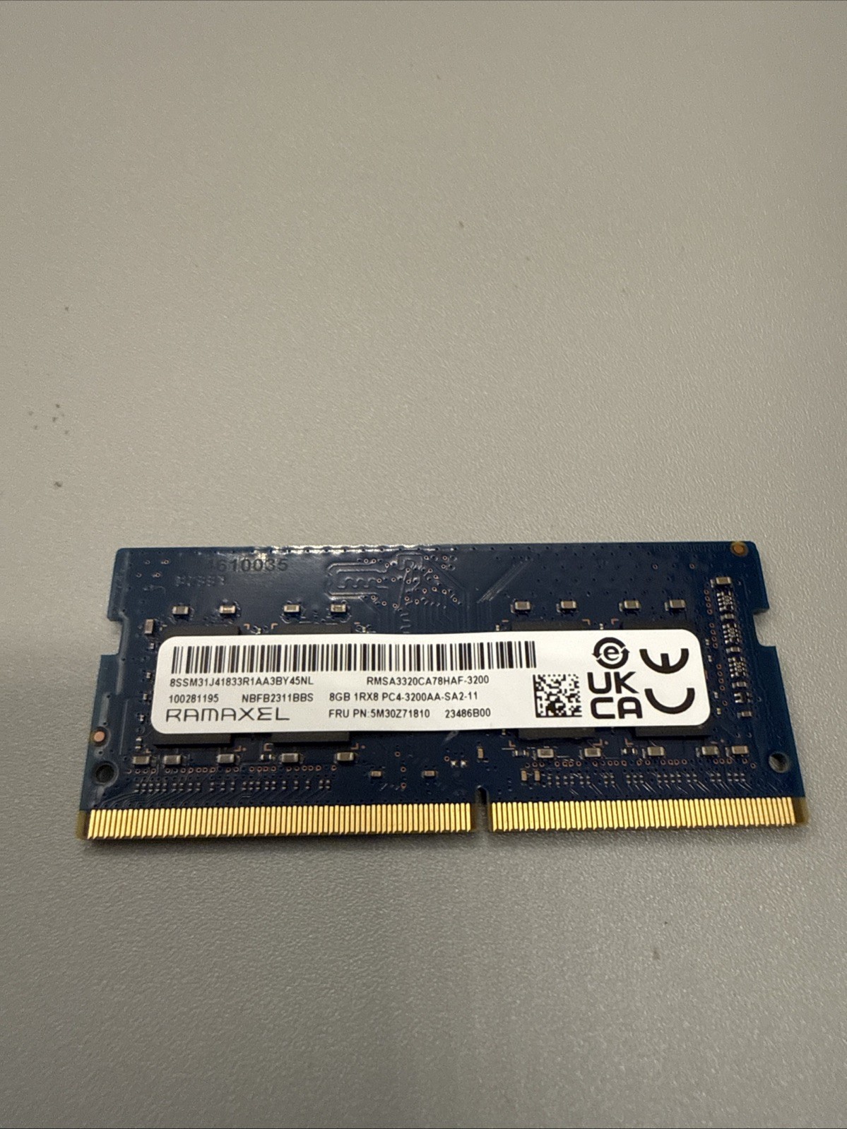 Ramaxel 8GB RMSA3320CA78HAF-3200 GENUINE LAPTOP MEMORY PC4-3200AA-SA2-11