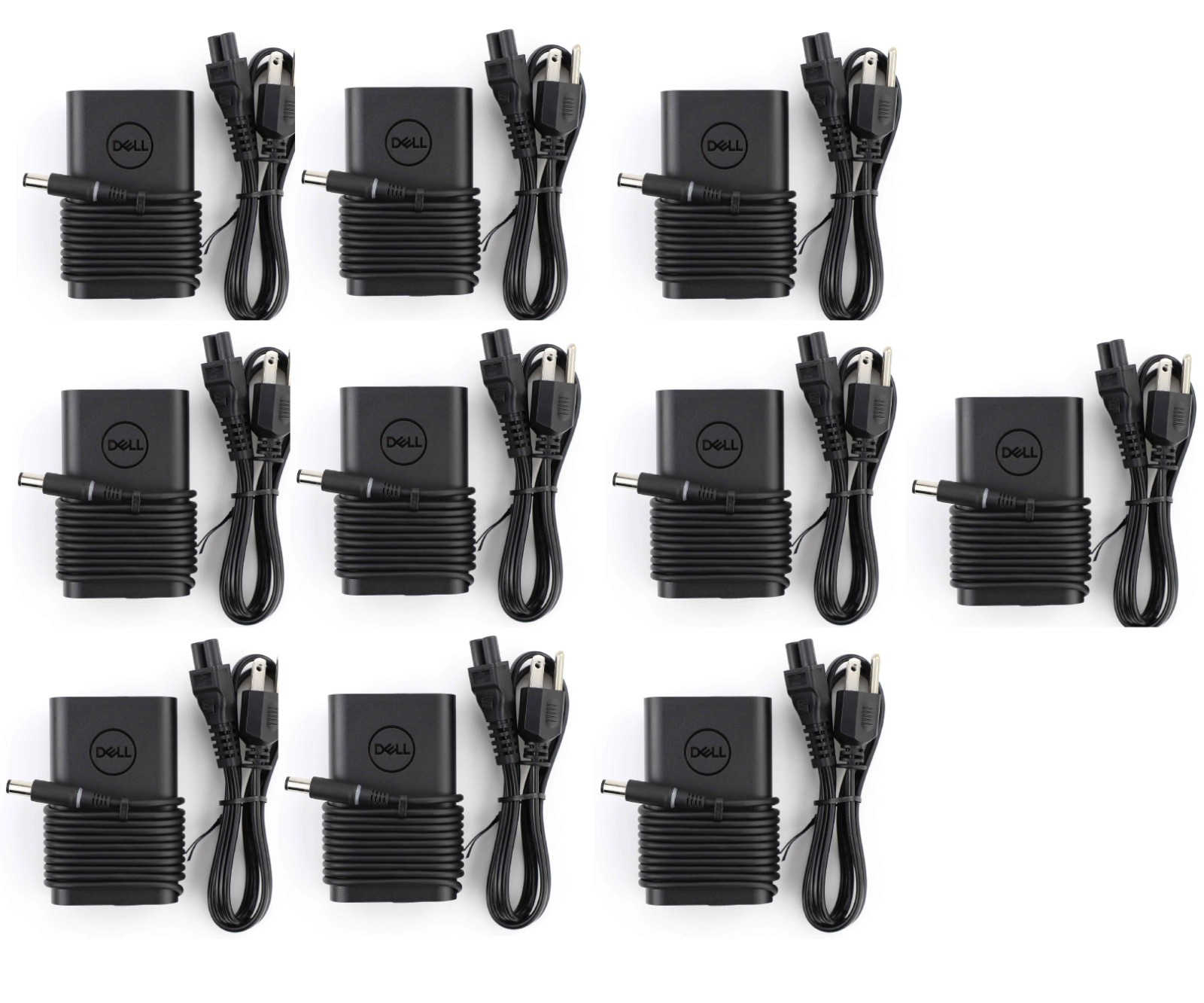 Lot 10 Dell 65W 19.5V slim 7.4mm 5.0mm AC Adapter Charger Laptop for 3180 3189