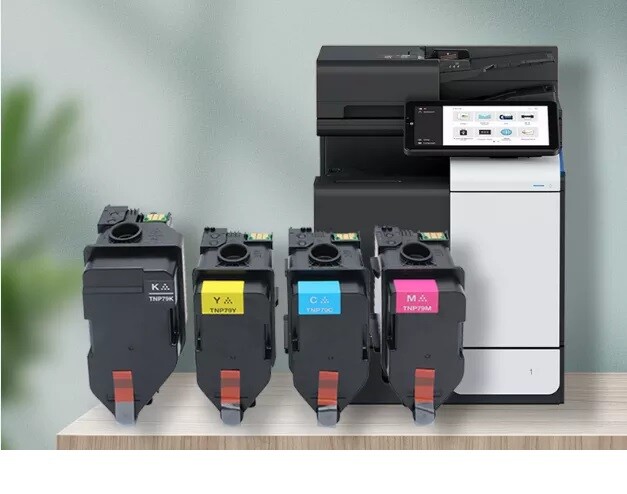 KONICA MINOLTA TNP-79K TNP-79C TNP-79M TNP-79Y TONER SET,C3300i,C3320i,C3350i,C4