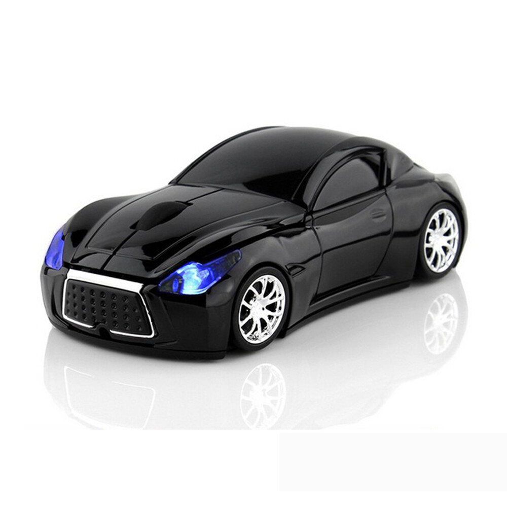 Wireless Mouse Car Shape Computer Optical Mice with LED Headlight