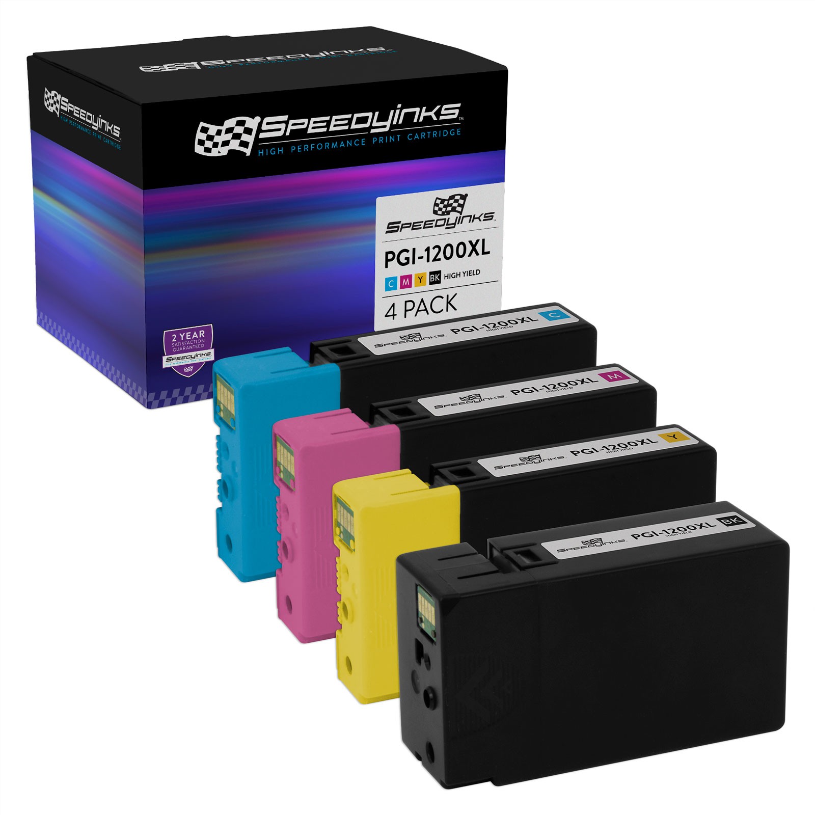 For Canon PGI-1200XL 4p HY Set 9183B001 9196B001 9197B001 9198B001 MB2320 MB2020