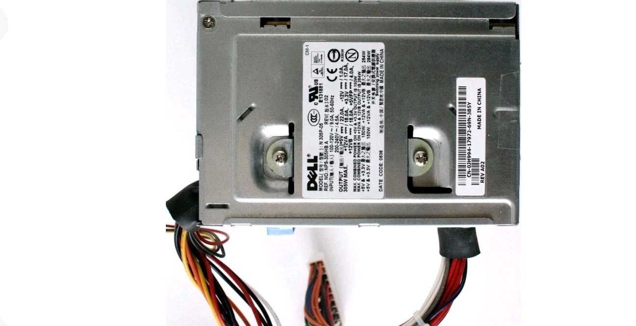 Dell L305P-01 305W Power Supply P/N NH493 PS-6311-5DF-LF REV A05 0NH493 NH493 US