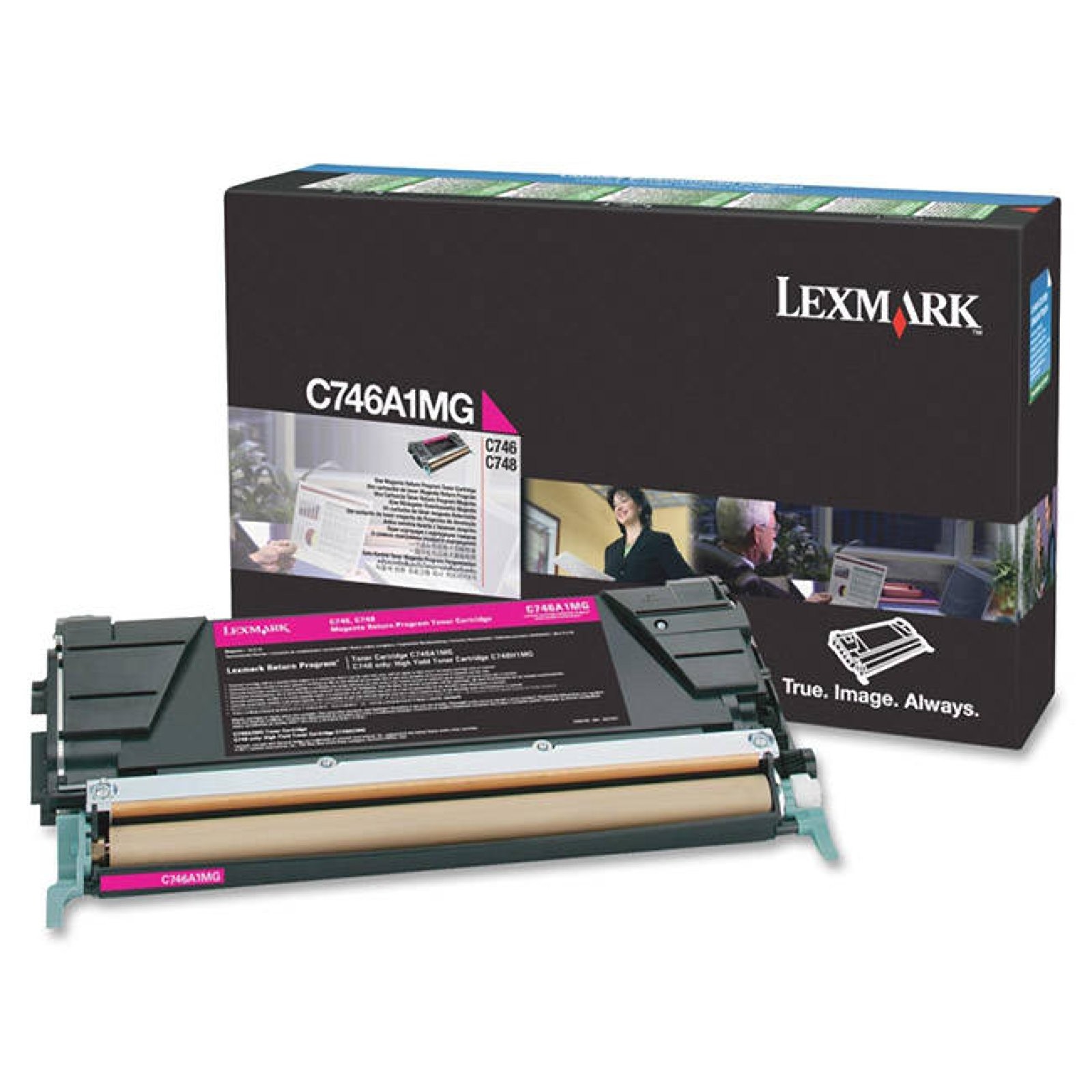 Original Lexmark C746A1MG Magenta Toner. New Sealed Box, We Ship Fast