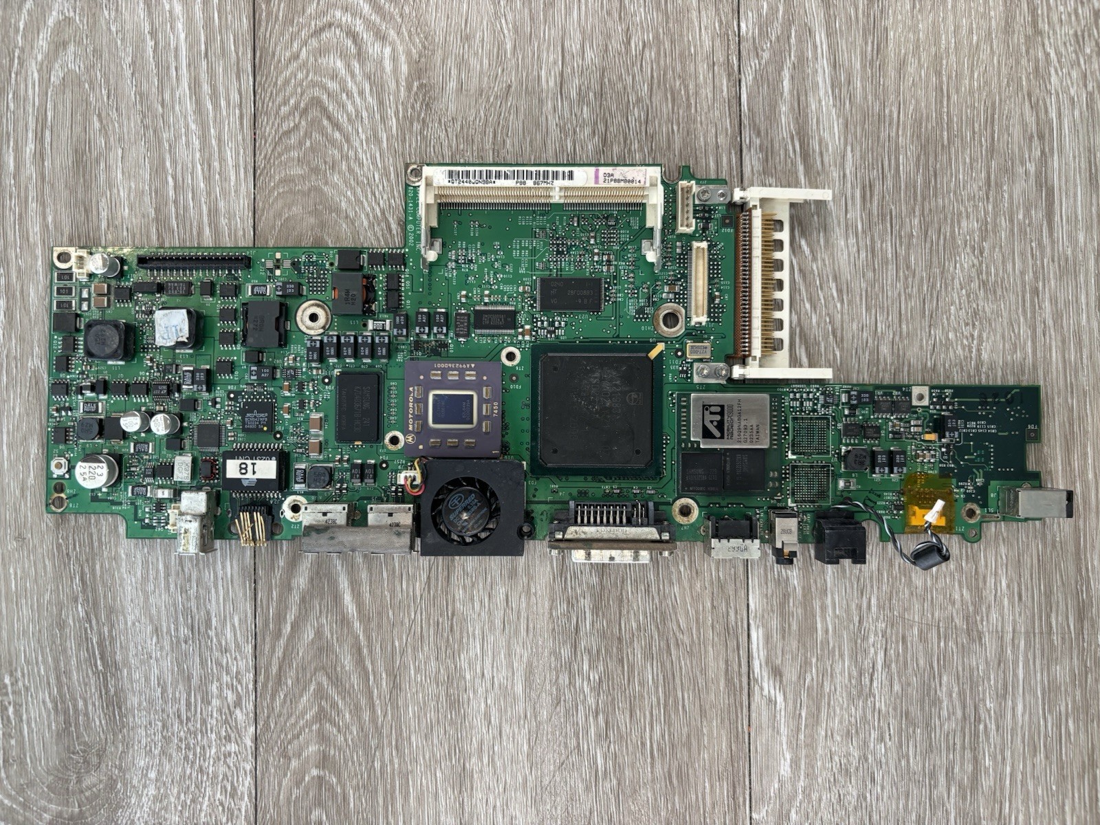 Apple PowerBook G4 Titanium A1025 Logic Board 820-1431-A (Not Tested)