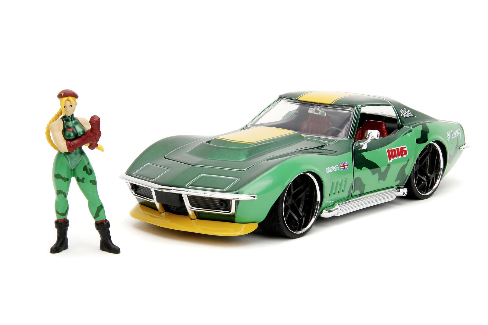 Jada Street Fighter 124 1969 Chevrolet Corvette Stingray ZL1 & 2.75" Cammy Fi...